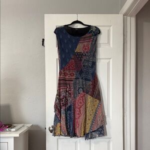 Desigual Multicolor Patchwork Midi Dress